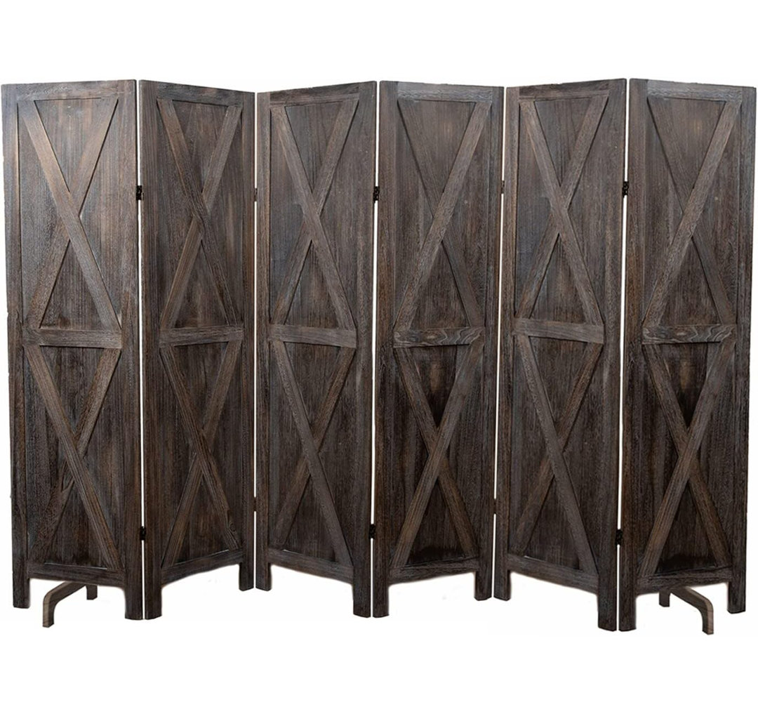 Jaddo 67'' H Solid Wood Folding Room Divider Gracie Oaks 