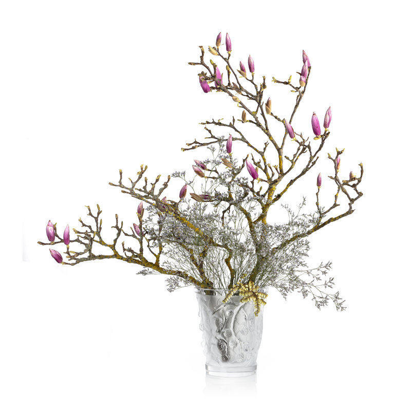 Mûres Handmade Crystal Table Vase, Clear