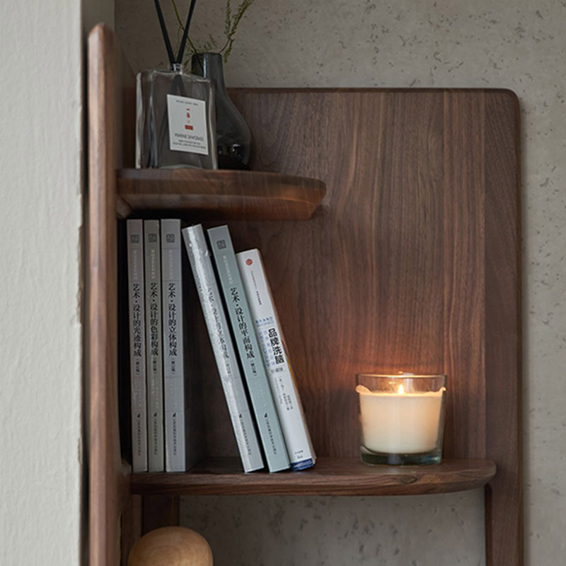 Vintage European Corner Bookcase | Stylish Storage