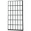 Matte Black Fixed Shower Door 38" W X 72" H - Single Panel, Transformative For Bathroom In Modern Elegant Feature