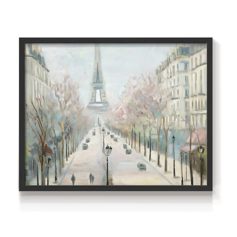 Paysage, série XLV III, reproduction encadrée, H 22 po x l 28 po, Noir