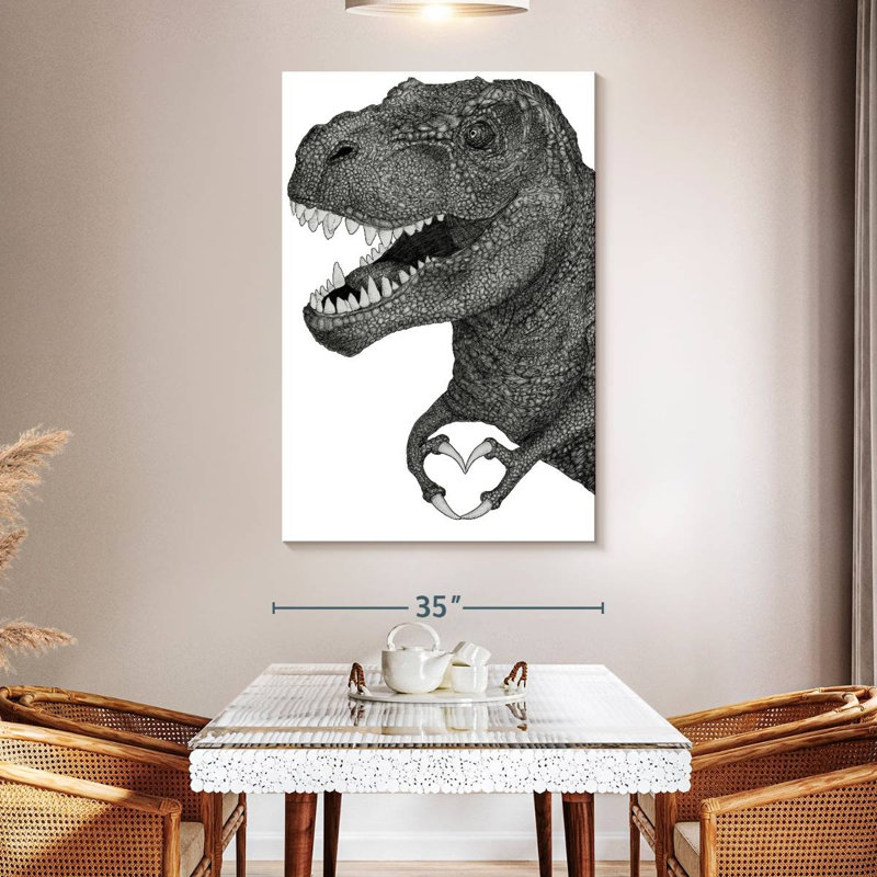 Brampt Dino Love, 51" H x 34" W