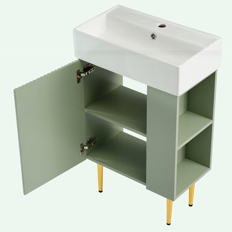 Bathroom vanity with Right side storage