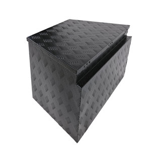 Boîte à outils en aluminium robuste pour véhicule tout-terrain avec verrou (24 po x 16 po x 18 po)