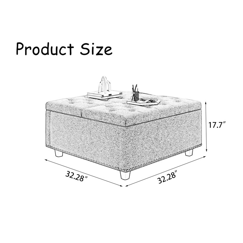 Table basse Thelmon, Gris