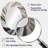 White Majestic Motion I - Modern Oval Wall Mirror-914877619