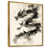 Toile avec cadre flottant or