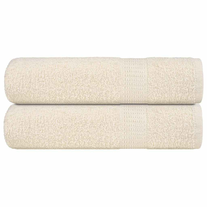 Saskya 100% Cotton Bath Towel, Cream