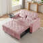 Canapés confortables en velours rose, style contemporain convertible pour la maison