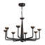 Spade 30-in White dimmable LED Chandelier-1506007182