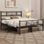Metal Bed Frame with Headboard/Under-Bed Storage-855442435-872035661