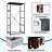 4 Drawer Dresser for Bedroom, Narrow Chest of Drawers, Wooden Top and Study Iron Frame 18"x37.5"-(WxH)