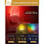 Acrylic White Plug-In Night Light With Light Sensor, 3000K+RGB, On/Off Switch, Memory Function
