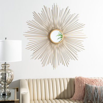 Delfina Metal Flat Wall Mirror