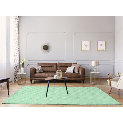 Tapis à rayures petits gâteaux green area