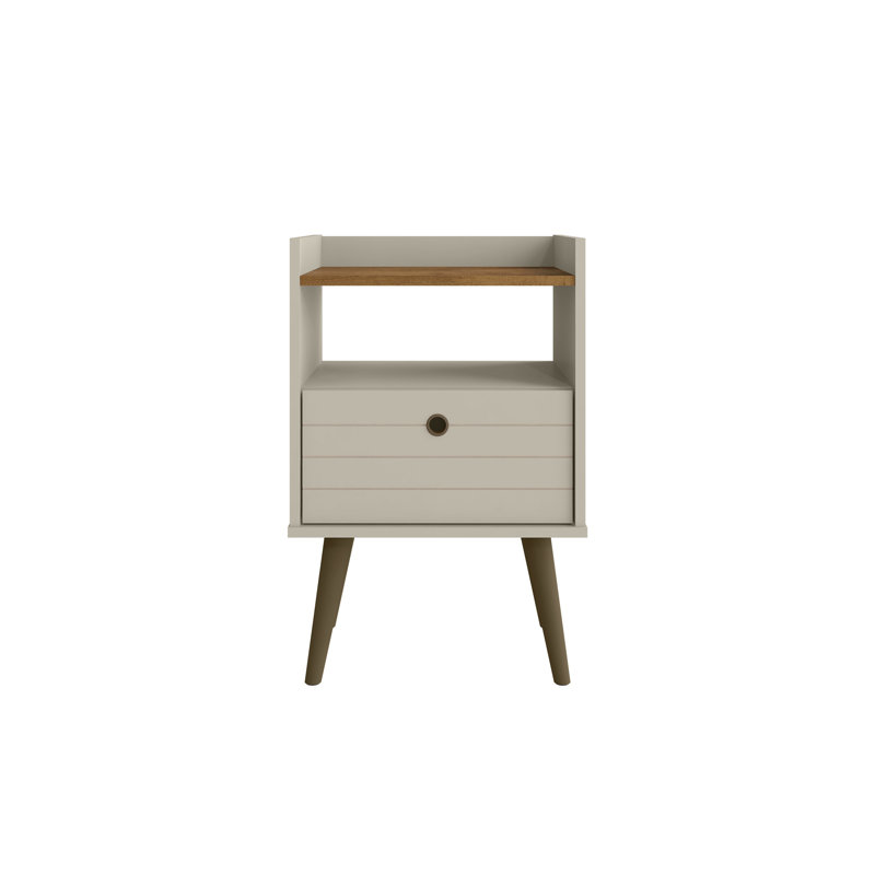 Helaina 17.71'' W Nightstand, Off White