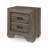 Weathered Gray Grain Finish Nightstand