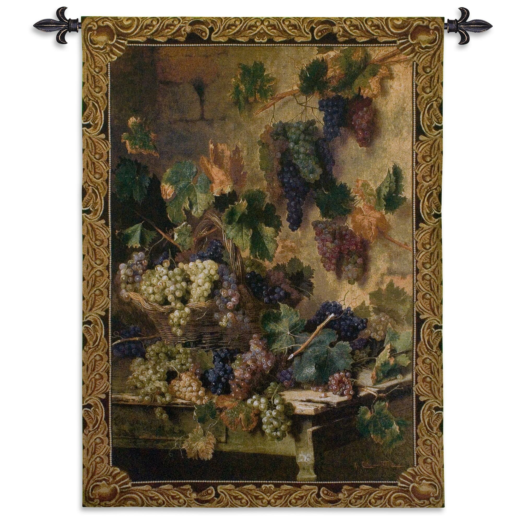 Fine Art Tapestries Floral Cotton Tapestry