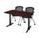 Neyamiah Cain T-Base Training Seminar Table & 2 Cadence Nesting Chairs