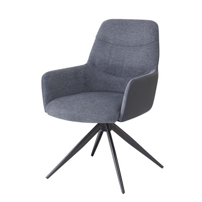 Ensemble de fauteuils en tissu Hester, confort rembourré avec pieds en fer durables et design élégant pour les salons et les bureaux