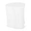 Table d'appoint en béton léger, blanc antique, design moderne avec aspect d'arbre, bureau de H 18,07 po x l 16,36 po x P 14,07 po