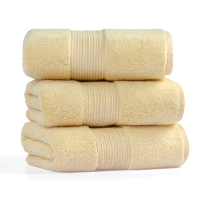 Premium Yellow Wash Towel, 100% Cotton, 11.8 x 19.7 inches | 450 GSM for Superior Absorbency | Machine Washable, Gentle Cycle, Tumble Dry Low | Perfect for Home, Spa, and Gym Use, Soft & Durable