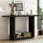 Elegant Minimalist Console Table With Curved Corners,Natural Wood Veneer,U-Base Design For Easy Placement ,Perfect For Displaying Your Treasures,Simple Assembly-540524176