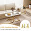 Ensemble de 3 tables basses gigognes avec plateau de table et bureau thermolaqué-391410785