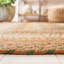 Tapis en coton tissé à plat tressé à rayures brun / ivoire-1860152344