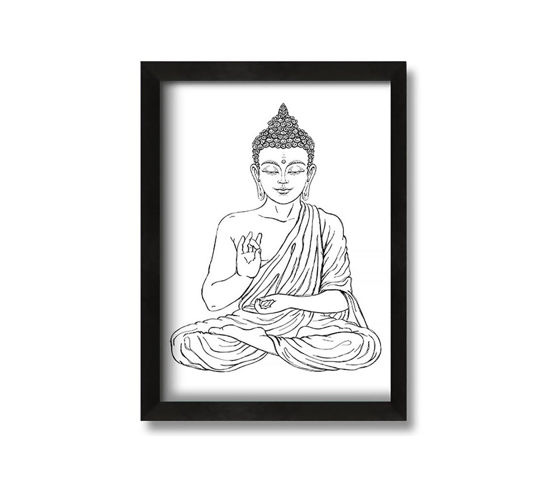 Gerahmtes Leinwandbild Buddha 12