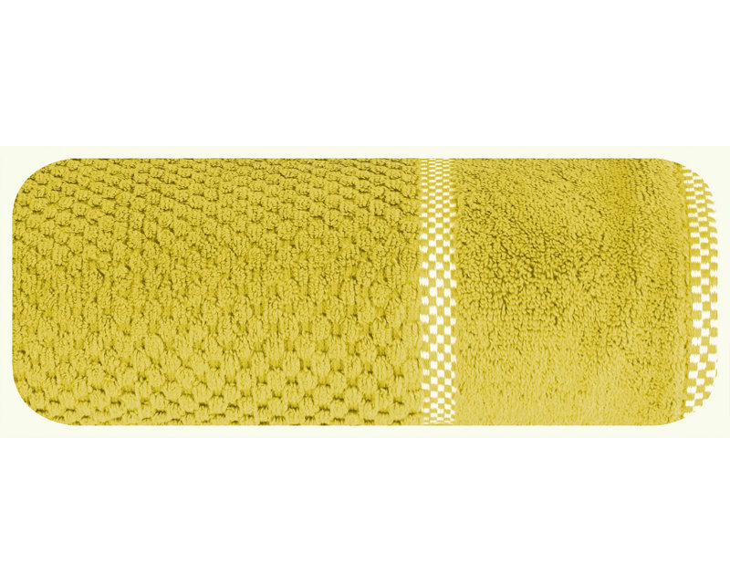 Liebhilde Midweight Jacquard Bath Towel, Mustard
