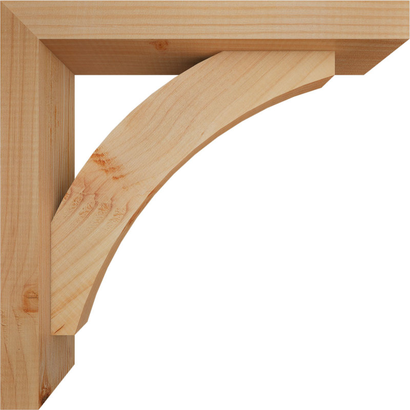 Support à blocs l 3 1/2 po x P 16 po x H 16 po Thorton avec support décalé, sapin Douglas, 16 x 16