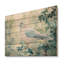 Calm Dove In The Forest I - Décoration murale moderne en bois sur bois de pin naturel-1244977014