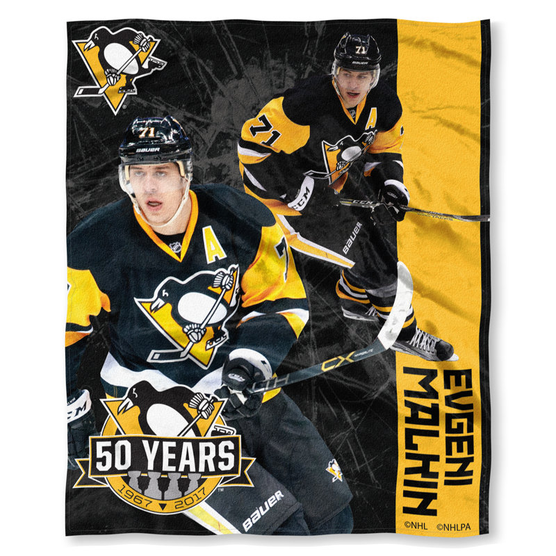 Jeté en soie au toucher de la lnh, Pingouins de Pittsburgh - Evgeni Malkin