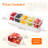 Taco Bar Serving Set For Party With 5 Containers(2.5 Cup) & Components, Large Ice Chilled Condiment Caddy Organizer, Garnish Serving Tray Platter For Mimosa Bar Accessories, Fruit, Salad, Food