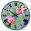 Pivoines et cachemire - Horloge murale chalet-36851122