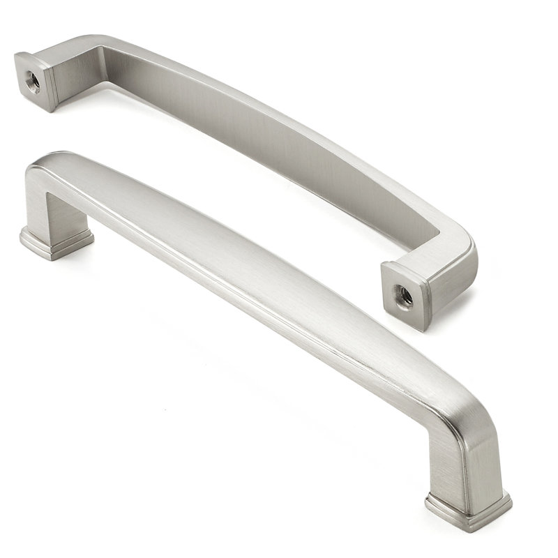 Satin Nickel Brushed Cabinet Handle Pulls 5" Center - 10 Pack