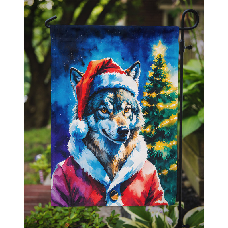Drapeau de jardin de Noël, Loup