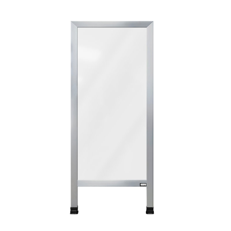Tableau-mémo sur pied en A, H 3 pi 6 po x l 1 pi 6 po, Clair satiné anodisé