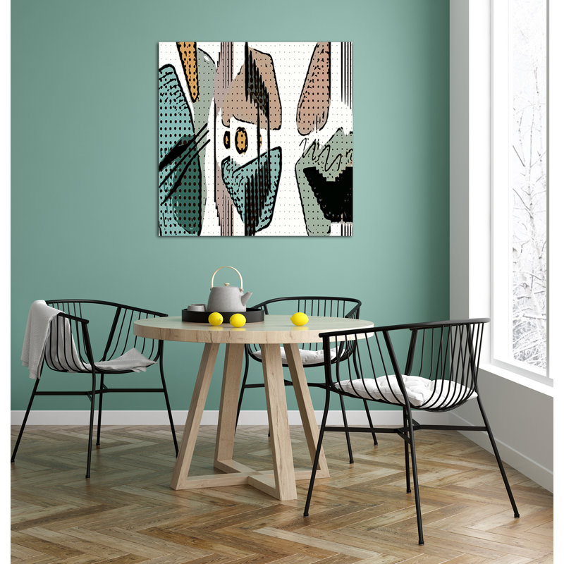 " Boho Abstract 63 " Painting Print, 48" H x 48" W x 1.5" D