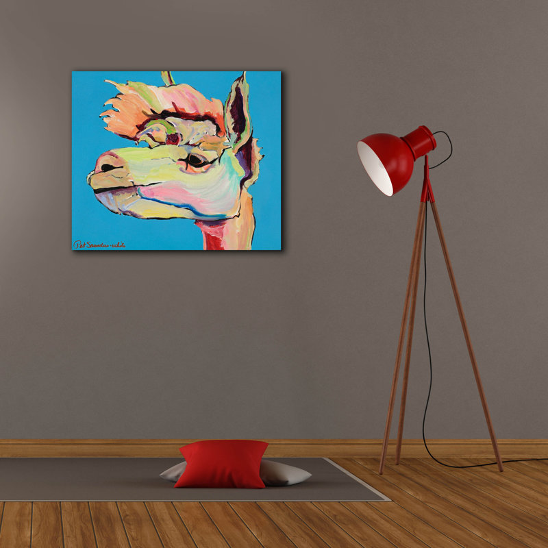 Toile épique Graffiti «Protéger le troupeau» par Pat Saunders-White, art mural 30 po x 26 po, H 26 po x l 30 po