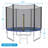 Gymax 8 Ft Outdoor Trampoline Bounce Combo W/safety Closure Net Ladder