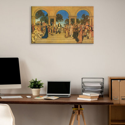 «Florentine Fete» par Maxfield Parrish, toile tendue avec châssis