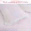 Ensemble de courtepointe réversible en coton standard rose 2 pièces BB2022-070-226499803