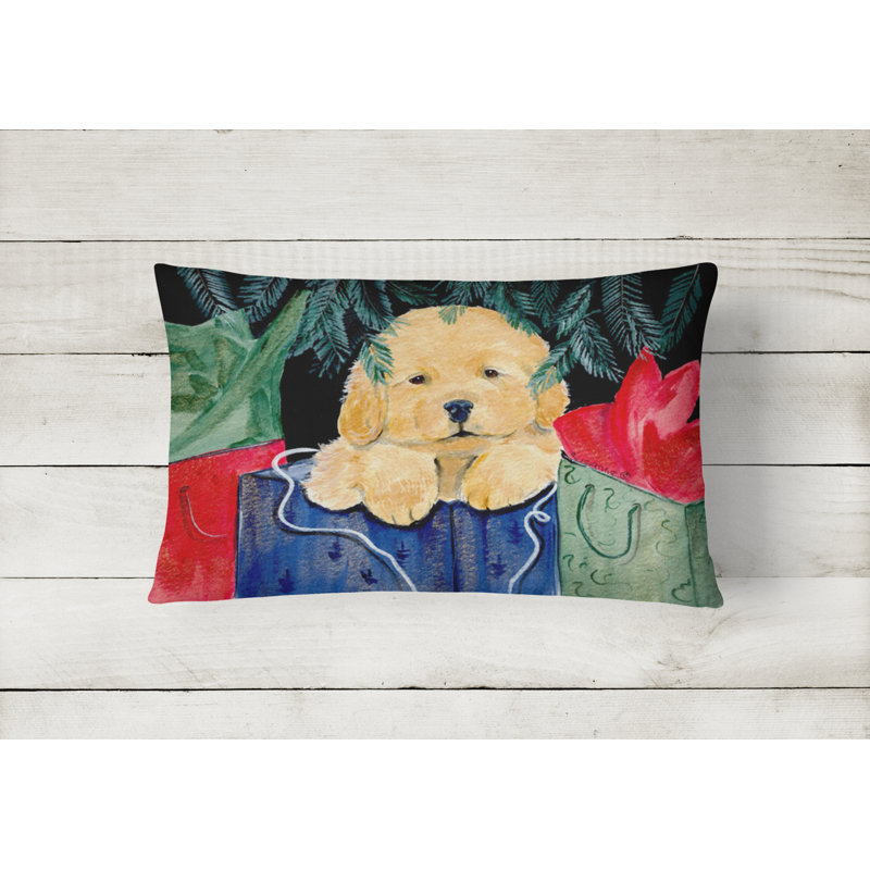 Coussin décoratif intérieur/extérieur golden retriever
