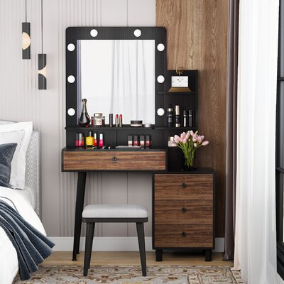 Corrigan Studio® Riverton Vanity with Mirror & Reviews | Wayfair