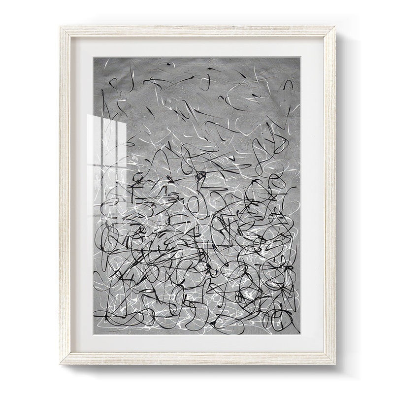 Counterpoise II - Impression encadrée, H 28,5 po x l 20,5 po, Blanc