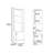 Bar Cabinet Papprika, 8 Wine Cubbies, Double Door, Dark Brown Finish-1020048541