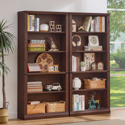 70" Tall Farmhouse Bookshelf Set
