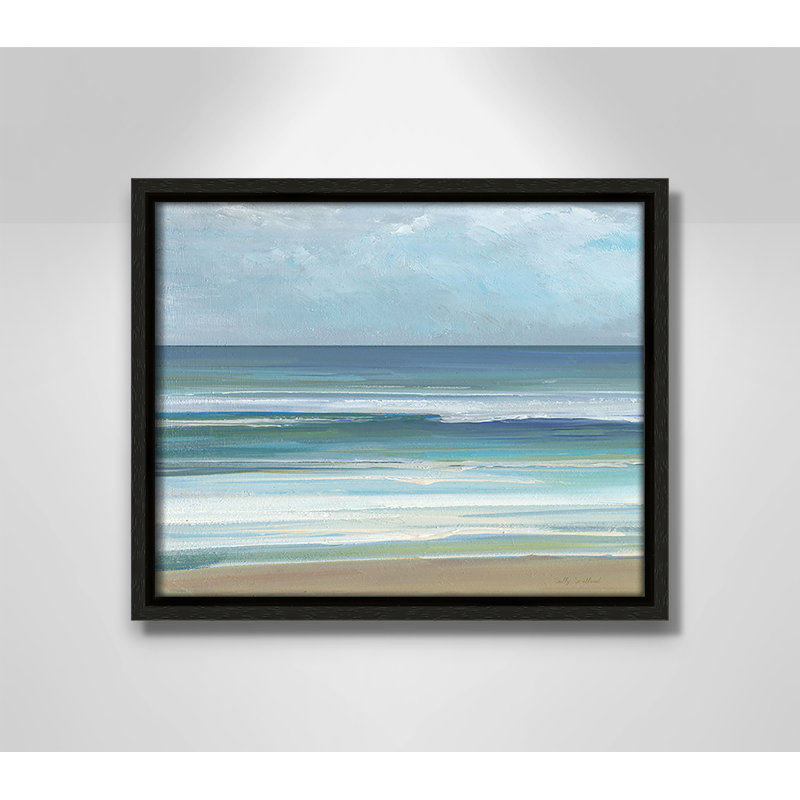«Gentle Waves I» par Sally Swatland, Espresso, H 9,5 po x l 11,5 po